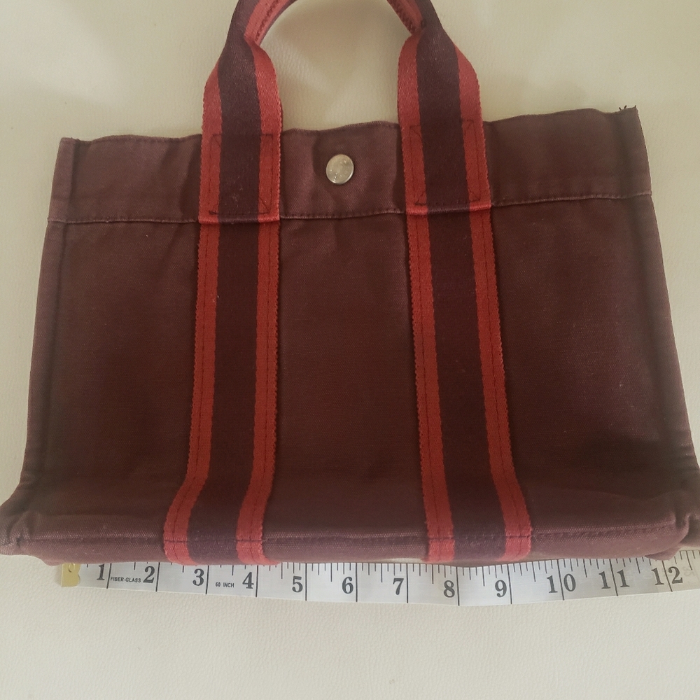 Authentic Hermes Fourre Tout Canvas bag